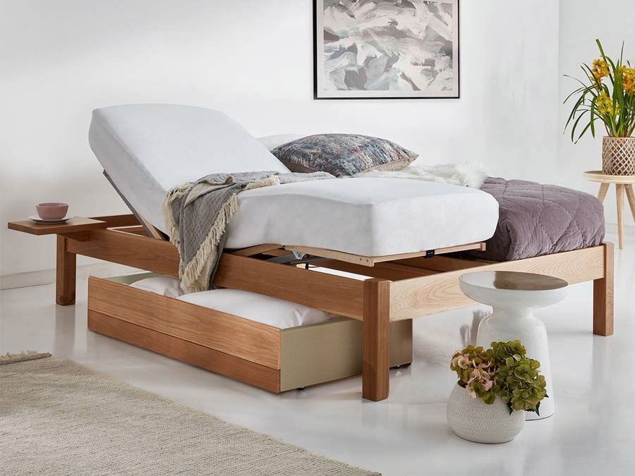 Platform Motorised Adjustable Bed No, Adjustable Bed Frame Wood