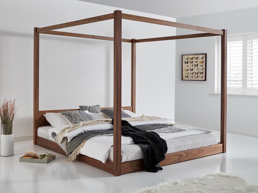 Low Four Poster Bed Get Laid Beds, Wooden Poster Bed Frame