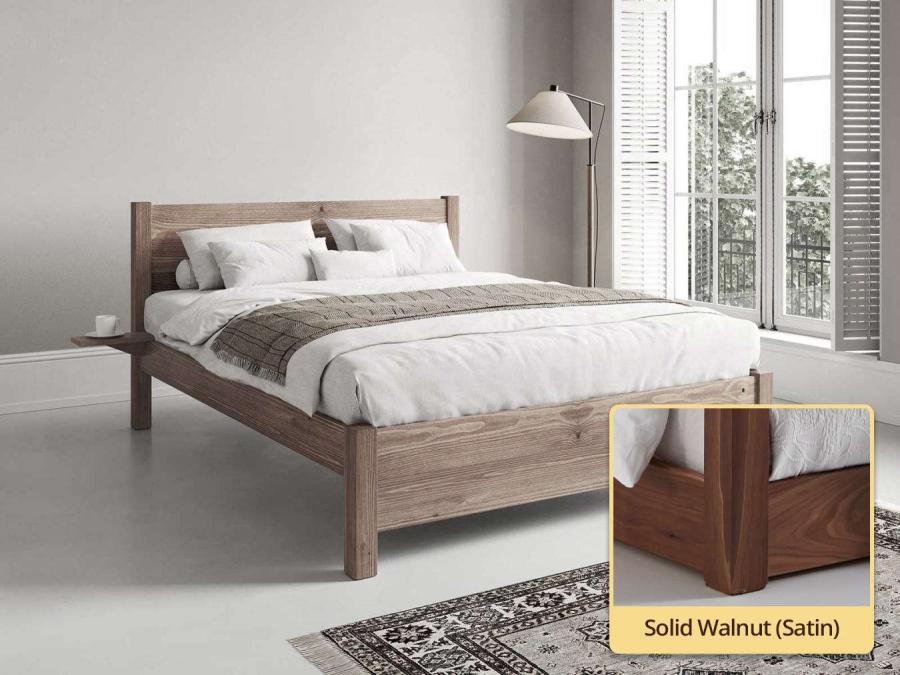 London Bed walnut
