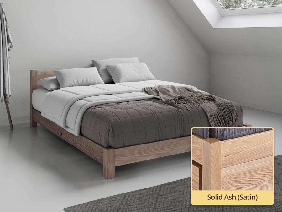 Low Oriental Bed Solid Ash