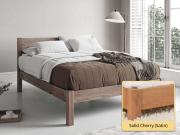 White Knight Bed Solid Cherry