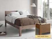 White Knight Bed Solid Sapele