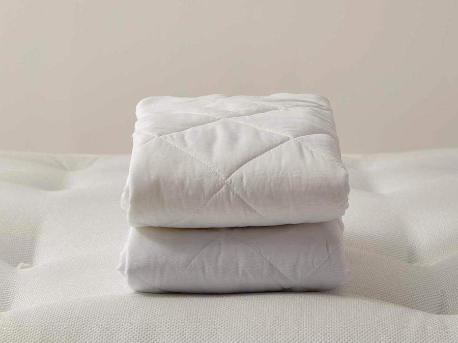 Folded mattress protector