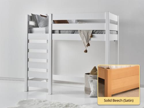 high sleeper bed Solid Beech (Satin)