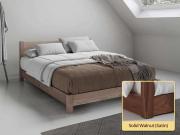 solid walnut low tokyo bed