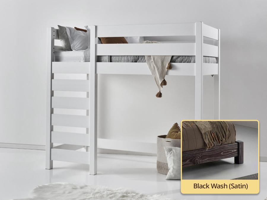High Sleeper Loft Bed black wash
