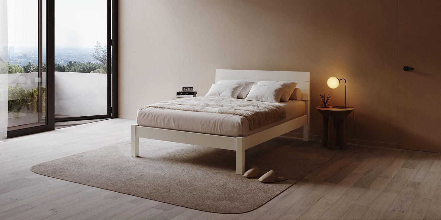 White Kensington Wooden Bed