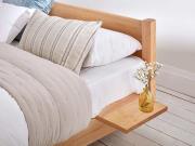 floating wooden shelf bed accessory get laid beds pine honey colour