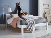 wood white knight bed by get laid beds