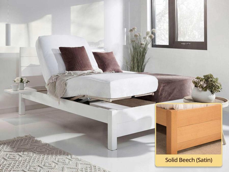 chelsea adjustable bed in beech