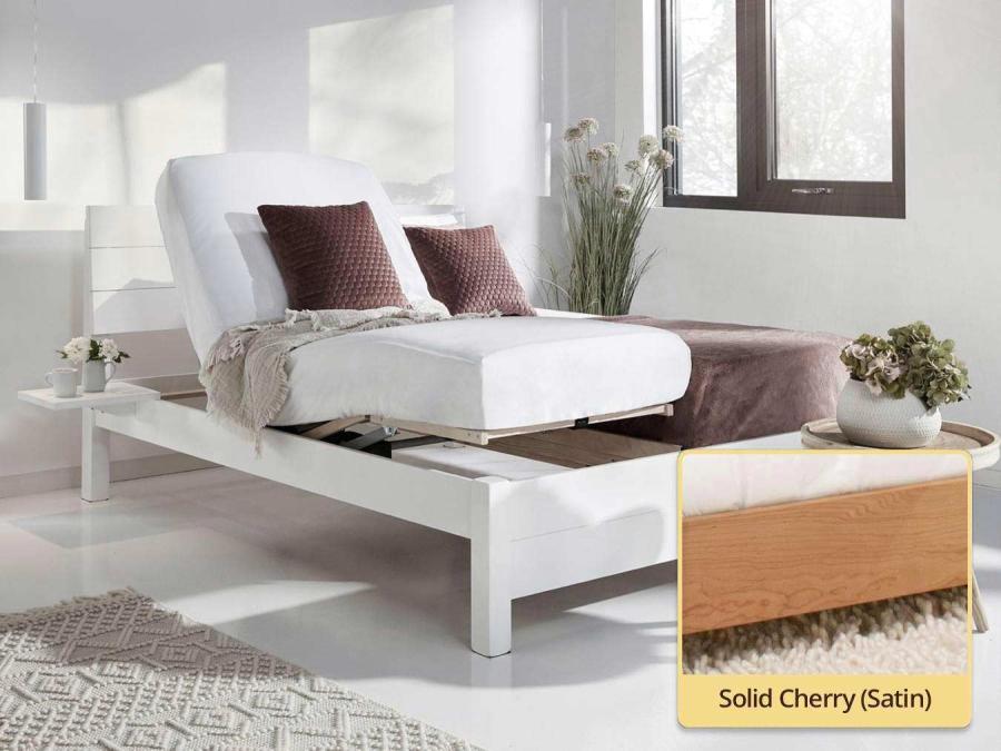 chelsea adjustable bed in cherry