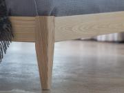wooden bed tapered leg