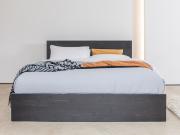 enkel wooden bed frame front view