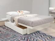 white japanese storage bed made with solid wood by get laid beds