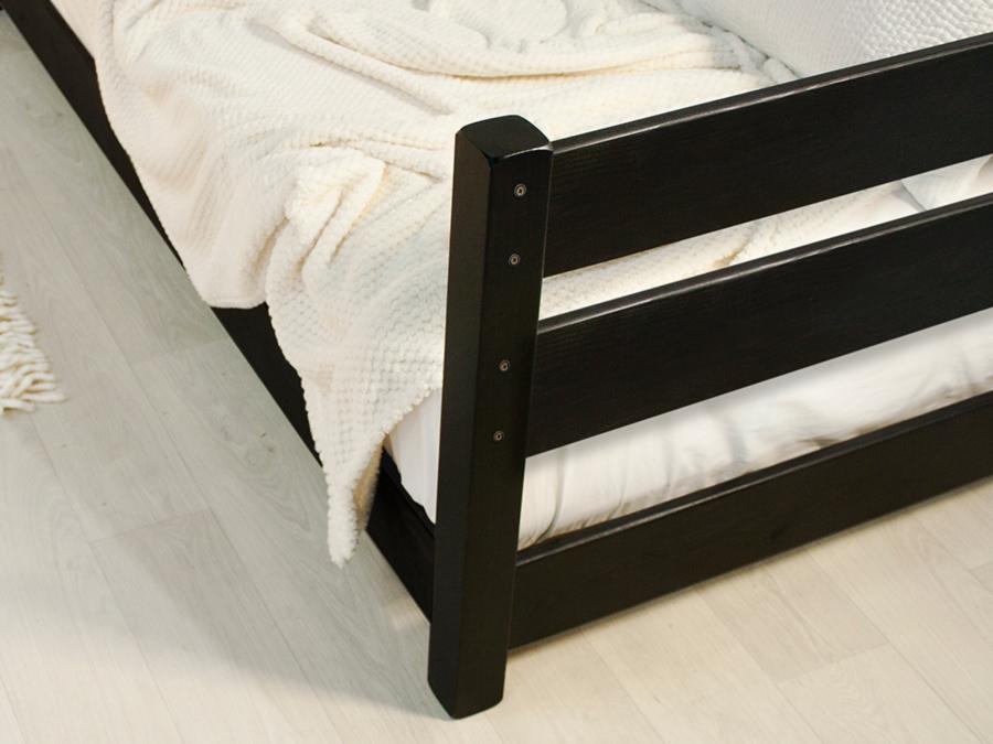 wooden modern day bed black bed leg