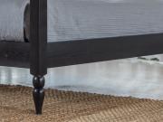 morrocan four poster bed wooden leg in black