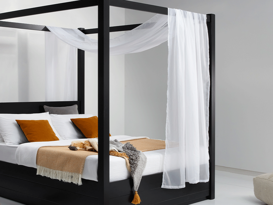 four poster bed drape
