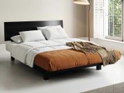 black floating bed