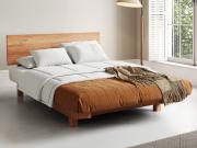 cinammon floating wooden bed