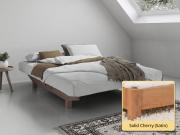 Floating Bed (No Headboard / Space Saver) solid cherry