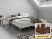 Floating Bed (No Headboard / Space Saver) solid walnut