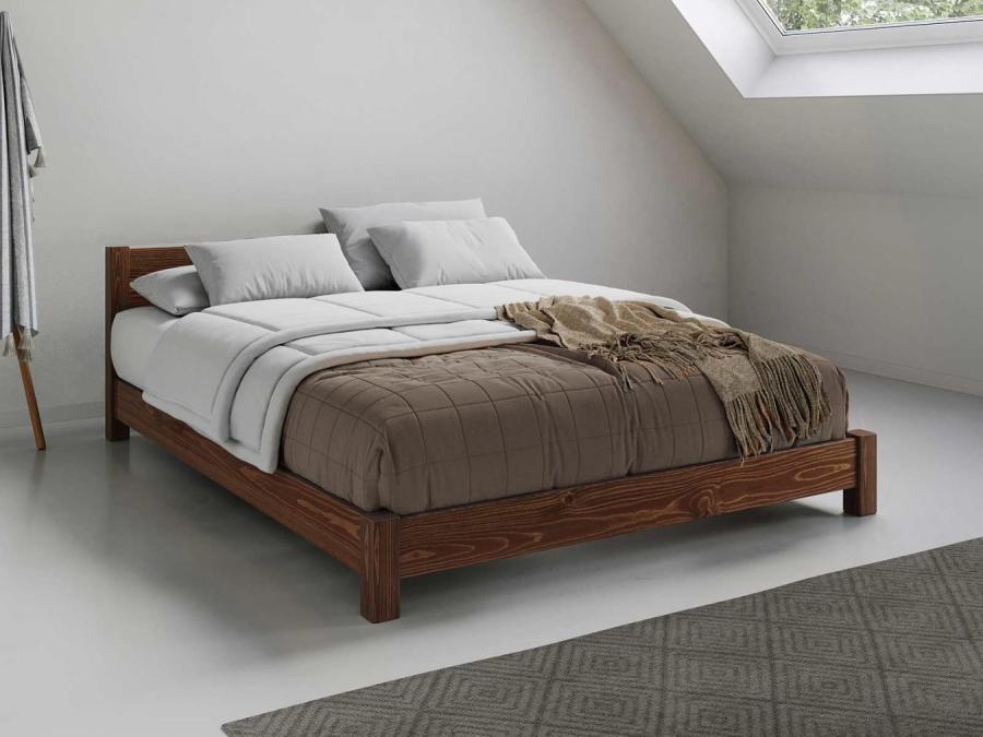 low oriental bed in coffee bean