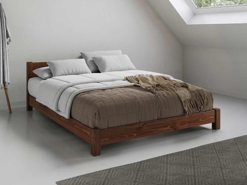 low oriental bed in coffee bean