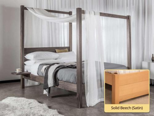 New Forest Four Poster Bed In Solid Beech By Get Laid Beds