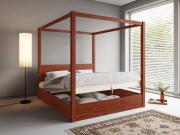 red ottoman storage four poster bed frame by get laid beds
