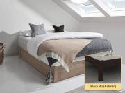 black ottoman space saver bed without headboard by get laid beds