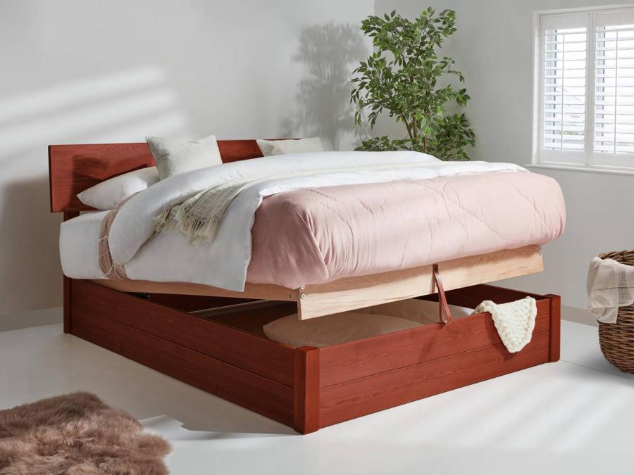 solid wood ottoman space saver bed