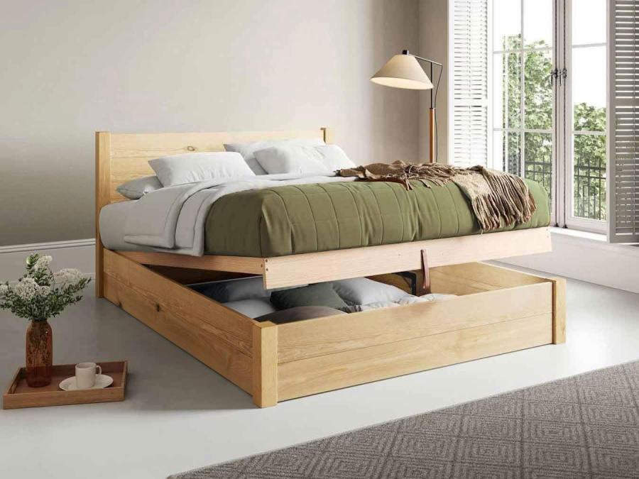 ottoman storage bed in natural untreated by get laid beds