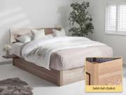 Ottoman Storage Bed (Space Saver) solid ash