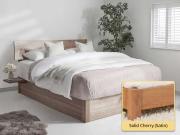 Ottoman Storage Bed (Space Saver) solid cherry