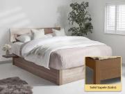 Ottoman Storage Bed (Space Saver) solid sapele