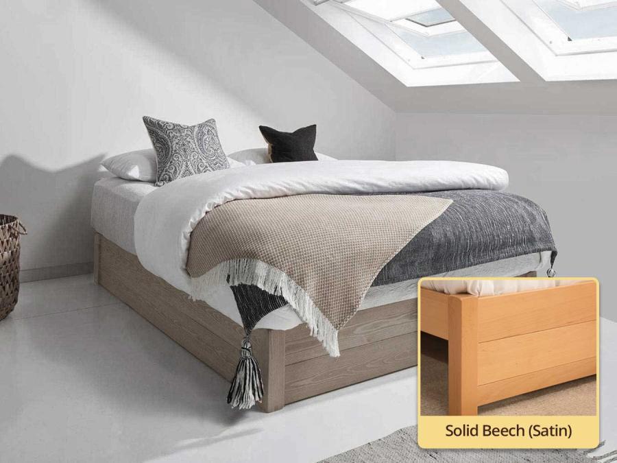 solid beech ottoman space saver bed