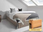 solid beech ottoman space saver bed