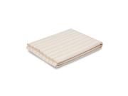 Blush Pink Slumber Stripe Cotton Flat Sheet Product View