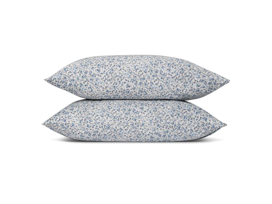 Mini Meadow Blue Cotton Pillowcases Product View