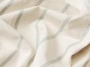 Mellow Green Slumber Stripe Cotton Fabric Detail