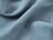 Dusk Blue 100% Linen Fabric Detail