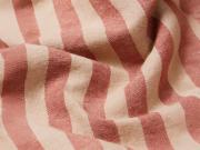 Sandstone Red Pembroke Stripe Linen Blend Fabric Detail