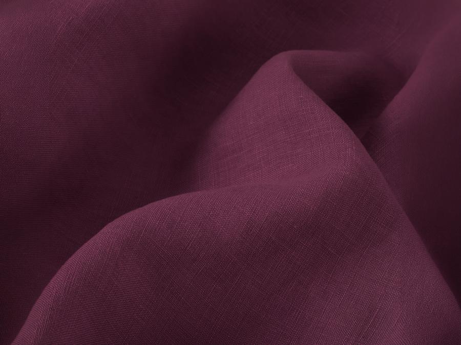 Berry Linen Blend Fabric Detail