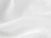 White Linen Blend Fabric Detail