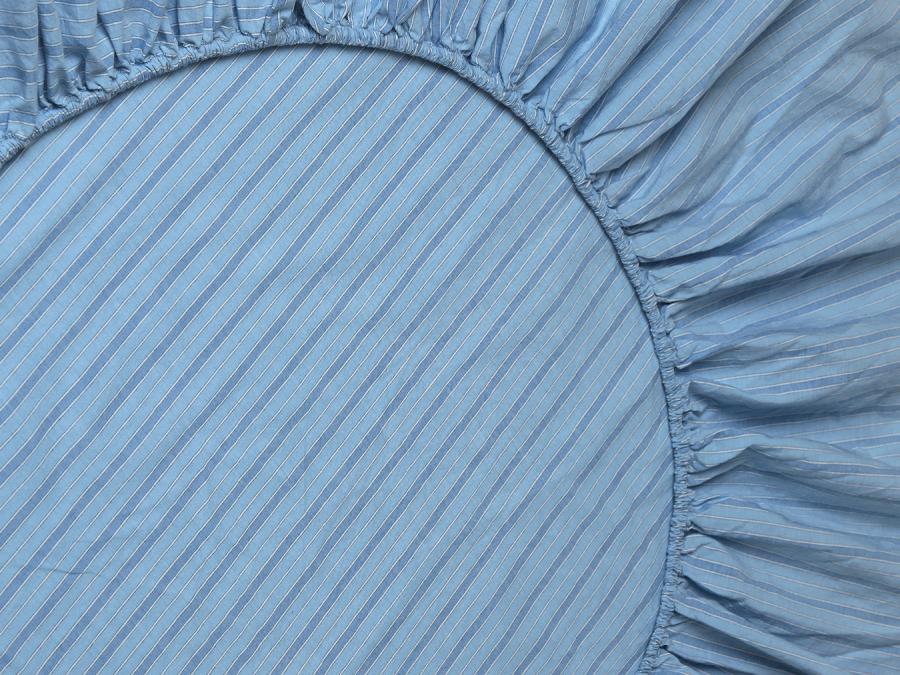 Pale Blue Favourite Shirt Cotton Fitted Sheet Product View