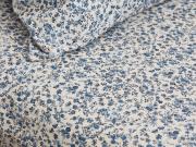 Mini Meadow Blue Cotton Fitted Sheet Styled Bedroom Setting