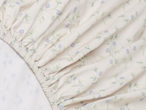 Spring Sprig Floral Cotton Fitted Sheet Product View