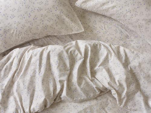 Spring Sprig Floral Cotton Overhead View