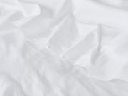 Flat Sheet White Cotton Fabric Detail