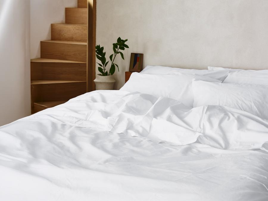 White Cotton Duvet Cover Styled Bedroom Setting